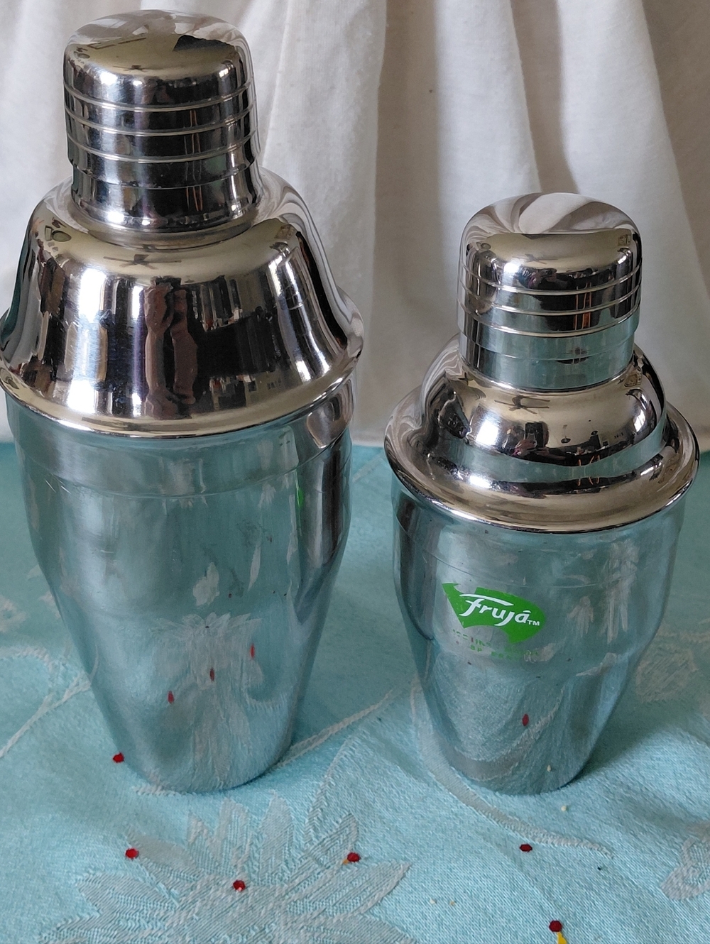 2 Stainless Steel Cocktail Shaker - Silver